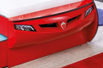 CARBED Кровать-машина Coupe с выдвижной кроватью Red 20.03.1306.00 в Восходе - voskhod.mebel54.com | фото
