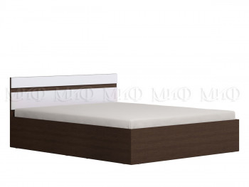 Ким кровать с подъемным механизмом 1,4 (Венге/белый глянец) в Восходе - voskhod.mebel54.com | фото