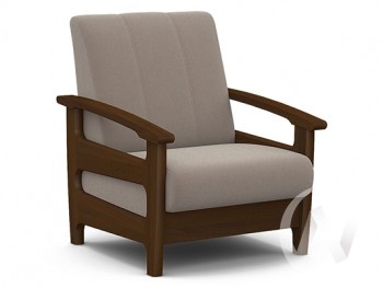 Кресло для отдыха Омега (орех лак/CATANIA COCOA) в Восходе - voskhod.mebel54.com | фото