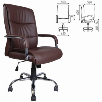 Кресло офисное BRABIX Space EX-508 (коричневый) в Восходе - voskhod.mebel54.com | фото