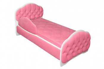 Кровать 160 Гармония 89 Розовый (мягкий бортик) в Восходе - voskhod.mebel54.com | фото