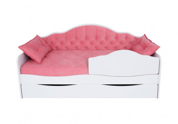 Кровать 170 серии Иллюзия Лайт 1 ящик 89 Розовый (подушки) в Восходе - voskhod.mebel54.com | фото