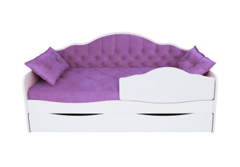 Кровать 180 серии Иллюзия Лайт 1 ящик 32 Фиолетовый (подушки) в Восходе - voskhod.mebel54.com | фото