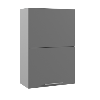 Ройс ПГПМ 600 Шкаф верхний Blum Aventos HF (Графит софт/корпус Серый) в Восходе - voskhod.mebel54.com | фото
