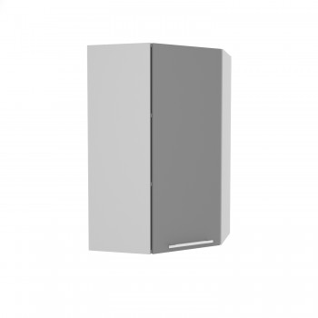 Ройс ВПУ 550 Шкаф верхний угловой высокий (Графит софт/корпус Серый) в Восходе - voskhod.mebel54.com | фото